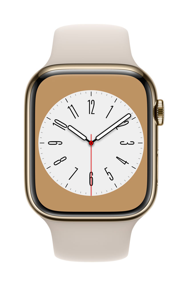 Kurzinfo: Apple Watch Series 8 (GPS + Cellular) - 45 mm - Gold