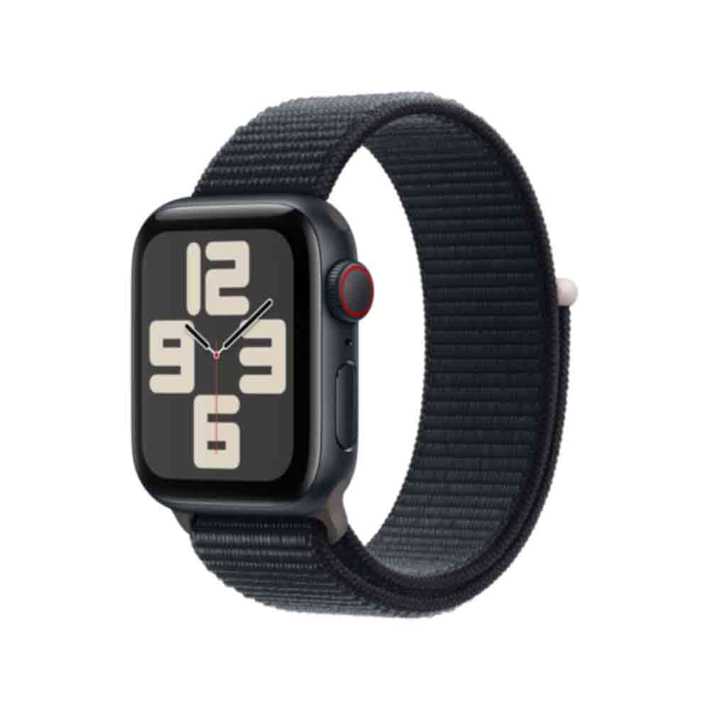Kurzinfo: Apple Watch SE (GPS + Cellular) - 40 mm - Midnight Aluminium - intelligente Uhr mit Sportschleife - Stoff - Midnight - Handgelenkgröße: 130-200 mm - 32 GB - Wi-Fi
