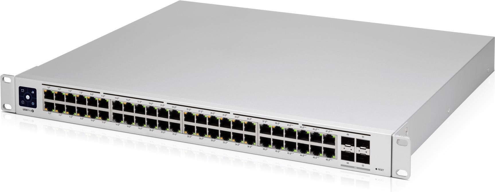 Kurzinfo: Ubiquiti UniFi Professional 48-Port PoE Managed Switch 48x Gigabit Ethernet (40x PoE+ und 8x PoE++