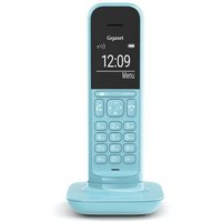 Gigaset CL390HX blau Schnurloses-Telefon Bis zu 150 Telefonbucheinträge Großes Display Babyphone-FunktionTelefonieren ist ästhetisch – mit dem Design-Mobilteil CL390HXhello! Das ist das Motto für alle