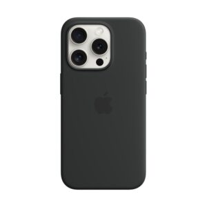 • Passend für Apple iPhone 15 Pro • Material: Silikon • Farbe: Schwarz